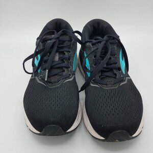 Brooks Running Shoes Ariel 20 Womens 9.5 NO INSOLE Black/Ebony/Blue 1203151B064